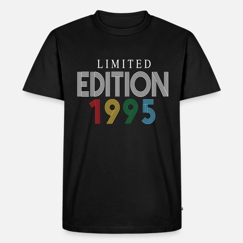Limited Edition 1995 - Männer Premium Bio T-Shirt - Schwarz