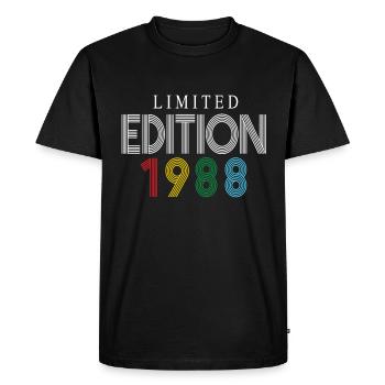 Édition limitée 1988 - T-shirt Premium bio Homme - noir - Devant - Nico (187cm)