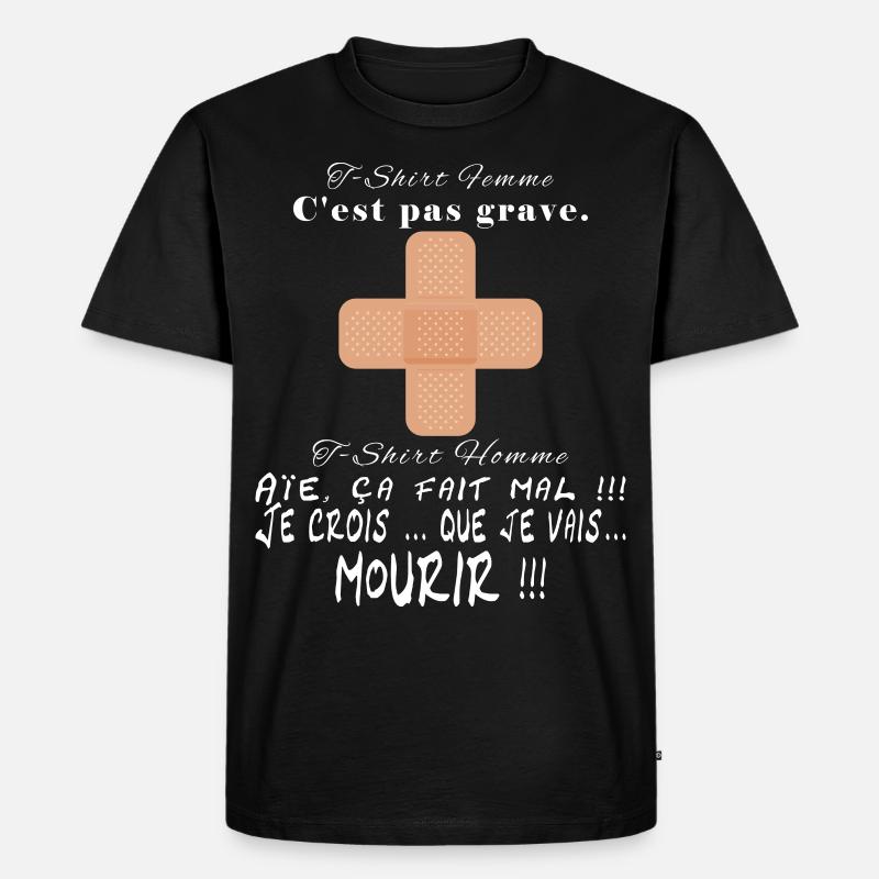 Les petits bobos - T-shirt Premium bio Homme - noir