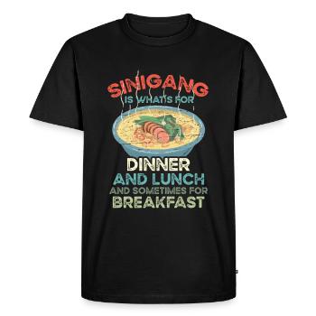 Sinigang Lunch Filipino Food Pinay Pinoy - Men's Premium Organic T-Shirt - black - Front - Nico (187cm)