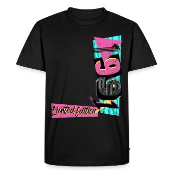 Limited Edition 1991 Year 1991 80s 90s - Men's Premium Organic T-Shirt - black - Front - Nico (187cm)
