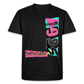 Limited Edition 1995 Year 1995 80s 90s - Men's Premium Organic T-Shirt - black - Front - Nico (187cm)