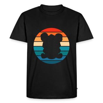 Koala Baby Retro Australia Marsupial - Men's Premium Organic T-Shirt - black - Front - Nico (187cm)