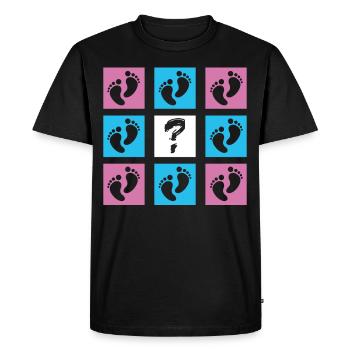 Bébé Révéler Bébé Annonce Genre Révéler - T-shirt Premium bio Homme - noir - Devant - Nico (187cm)