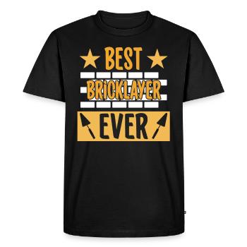 The best bricklayer of all time Masonry - Men's Premium Organic T-Shirt - black - Front - Nico (187cm)