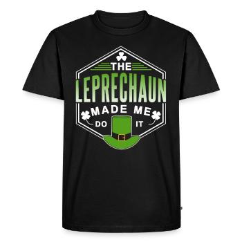Le Leprechaun m’a forcé à le faire Ire Kobold - T-shirt Premium bio Homme - noir - Devant - Nico (187cm)