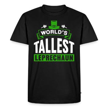 The largest leprechaun in the world Irish Irish Leprechaun - Men's Premium Organic T-Shirt - black - Front - Nico (187cm)