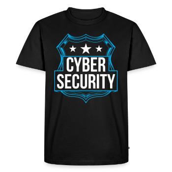 Cybersecurity Hacker IT Security Hack Hacking - Men's Premium Organic T-Shirt - black - Front - Nico (187cm)