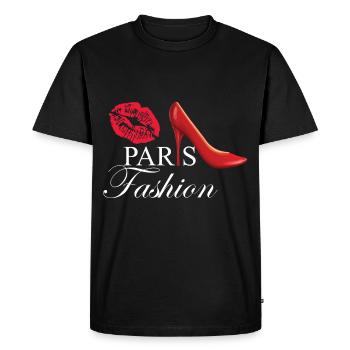 Paris Mode Kussmund France - T-shirt Premium bio Homme - noir - Devant - Nico (187cm)
