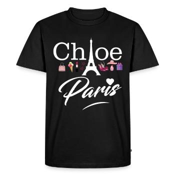Paris Tour Eiffel Mode France - T-shirt Premium bio Homme - noir - Devant - Nico (187cm)
