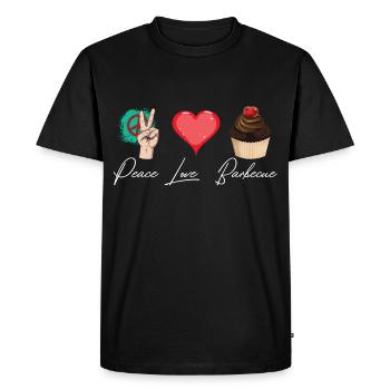 Muffin and muffins sweet pastries - Men's Premium Organic T-Shirt - black - Front - Nico (187cm)