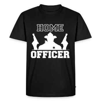 Sheriff Home Officer Sheriffstern Pistols - T-shirt Premium bio Homme - noir - Devant - Nico (187cm)