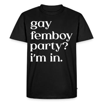 Drôle de cadeau Femboy - T-shirt Premium bio Homme - noir - Devant - Nico (187cm)