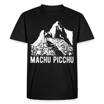 Machu Picchu Peru Inca Gift - Men's Premium Organic T-Shirt - black - Front - Nico (187cm)