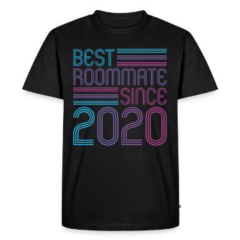Best roommate since 2020 love your roomates - Men's Premium Organic T-Shirt - black - Front - Nico (187cm)