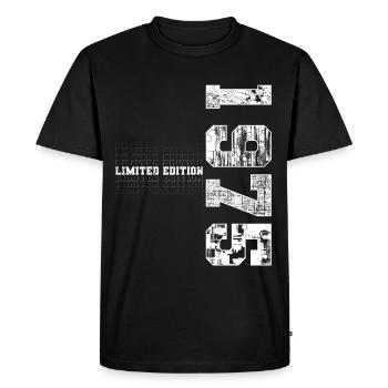 Limited Edition 1975 Year of Birth 1975 Gift - Men's Premium Organic T-Shirt - black - Front - Nico (187cm)