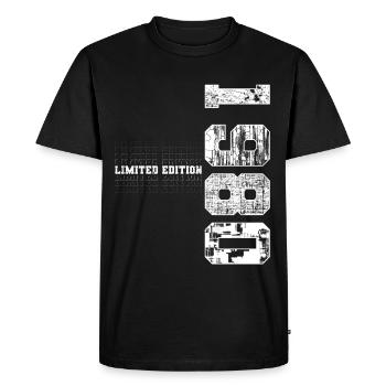Édition limitée 1980 Année de naissance 1980 Cadeau - T-shirt Premium bio Homme - noir - Devant - Nico (187cm)