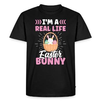 I Am A Real Easter Easter Easter Easter - Men's Premium Organic T-Shirt - black - Front - Nico (187cm)