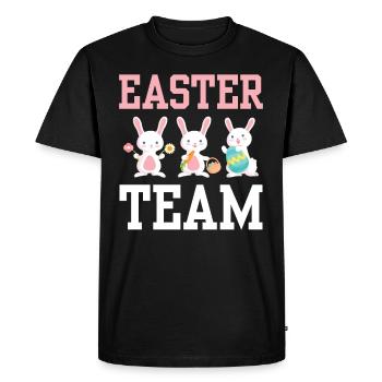 Équipe de Pâques Easter Easter Easter Easter Egg Lapin de Pâques - T-shirt Premium bio Homme - noir - Devant - Nico (187cm)