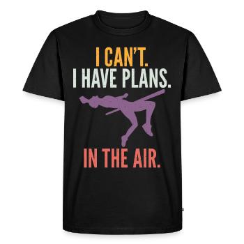 Pole vaulter for pole vaulting - Men's Premium Organic T-Shirt - black - Front - Nico (187cm)