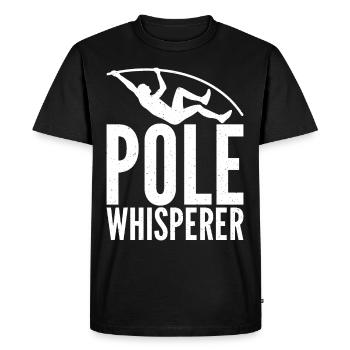 Pole vaulter for pole vaulting - Men's Premium Organic T-Shirt - black - Front - Nico (187cm)