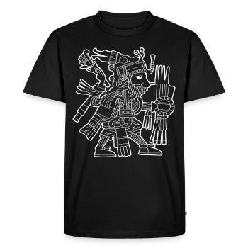 Mixcoatl Aztèque Dieu Nuage Serpent Maya Inka Tolt - T-shirt Premium bio Homme - noir - Devant - Nico (187cm)