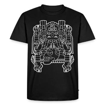 Tlaltecuhtli Aztec Goddess Mesoamerican - Men's Premium Organic T-Shirt - black - Front - Nico (187cm)