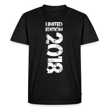 Limited Edition 2018 - Men's Premium Organic T-Shirt - black - Front - Nico (187cm)
