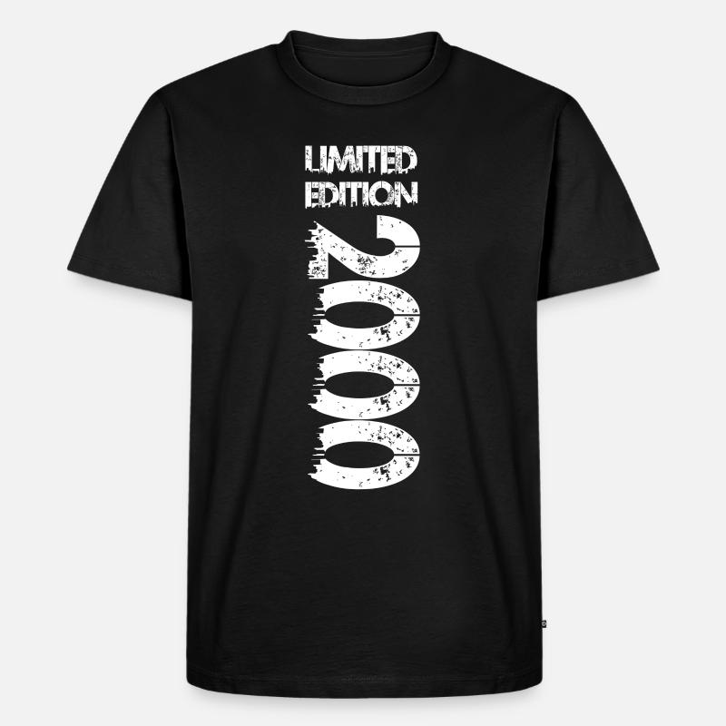 Limited Edition 2000 - Männer Premium Bio T-Shirt - Schwarz