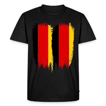 Germany Flag Germany - Men's Premium Organic T-Shirt - black - Front - Nico (187cm)