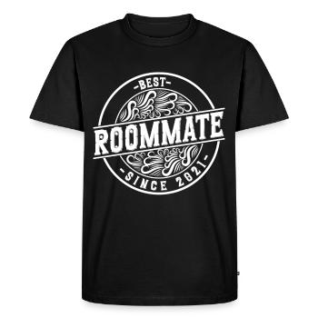 Best roommate since 2021 love your roomates - Men's Premium Organic T-Shirt - black - Front - Nico (187cm)