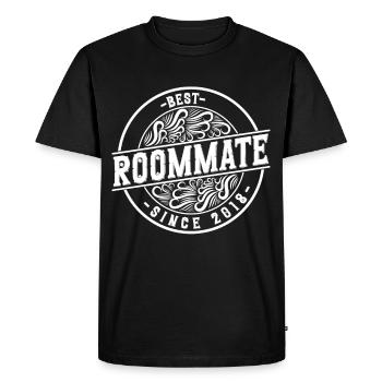 Best roommate since 2018 love your roomates - Men's Premium Organic T-Shirt - black - Front - Nico (187cm)