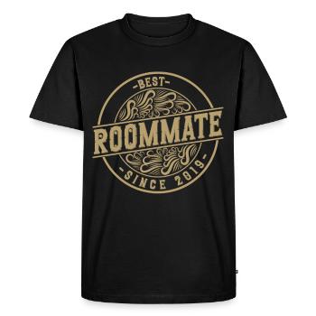 Best roommate since 2019 love your roomates - Men's Premium Organic T-Shirt - black - Front - Nico (187cm)