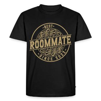 Best roommate since 2022 love your roomates - Men's Premium Organic T-Shirt - black - Front - Nico (187cm)