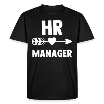 Hr Manager Personaler Personal Human Resources - Men's Premium Organic T-Shirt - black - Front - Nico (187cm)