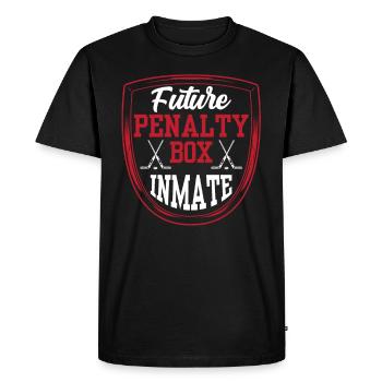 Banc de pénalité de hockey sur glace Banc de pénalité Joueurs de hockey sur glace - T-shirt Premium bio Homme - noir - Devant - Nico (187cm)