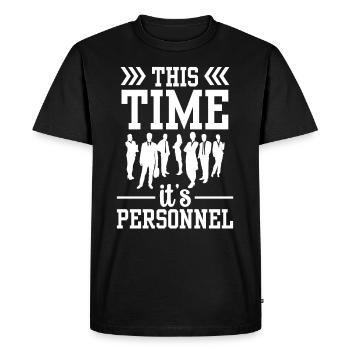 Humanressourcen HR Human Resources Personaler - Men's Premium Organic T-Shirt - black - Front - Nico (187cm)