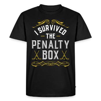 Banc de pénalité de hockey sur glace Banc de pénalité Joueurs de hockey sur glace - T-shirt Premium bio Homme - noir - Devant - Nico (187cm)