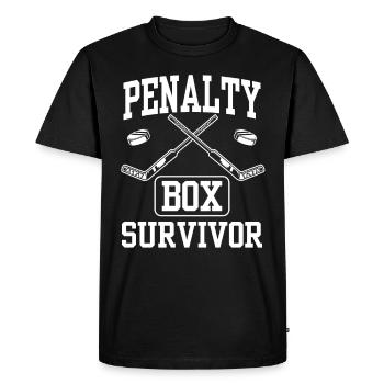Banc de pénalité de hockey sur glace Banc de pénalité Joueurs de hockey sur glace - T-shirt Premium bio Homme - noir - Devant - Nico (187cm)