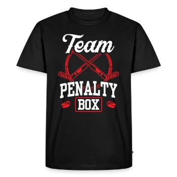Banc de pénalité de hockey sur glace Banc de pénalité Joueurs de hockey sur glace - T-shirt Premium bio Homme - noir - Devant - Nico (187cm)