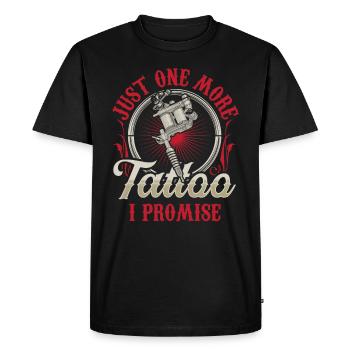 Seul un tatoueur promis artiste - T-shirt Premium bio Homme - noir - Devant - Nico (187cm)