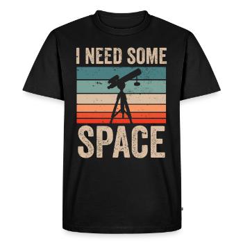 I need some space universe telescope - Men's Premium Organic T-Shirt - black - Front - Nico (187cm)