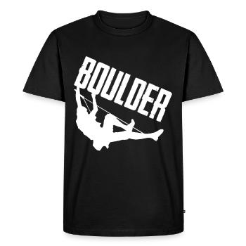 Escalade de bloc Alpinistes Escalade De Mur - T-shirt Premium bio Homme - noir - Devant - Nico (187cm)
