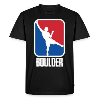 Bouldering Climbing Climbing Wall Climbers Mountains - Men's Premium Organic T-Shirt - black - Front - Nico (187cm)