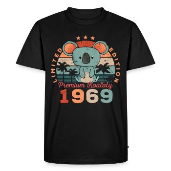 Année de naissance 1969 Anniversaire Koala Koala Bear - T-shirt Premium bio Homme - noir - Devant - Nico (187cm)
