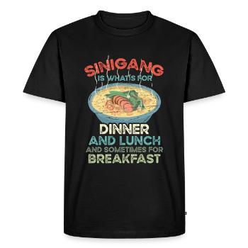 Sinigang Lunch Filipino Food Pinay Pinoy - Men's Premium Organic T-Shirt - black - Front - Nico (187cm)