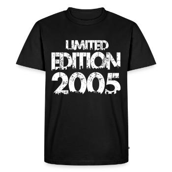 Limited Edition 2005 - Men's Premium Organic T-Shirt - black - Front - Nico (187cm)