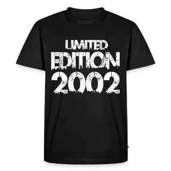 Édition limitée 2002 - T-shirt Premium bio Homme - noir - Devant - Nico (187cm)
