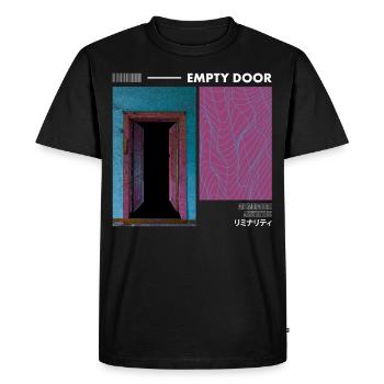 Anemoiacore Esthétique Border Space Weirdcore - T-shirt Premium bio Homme - noir - Devant - Nico (187cm)