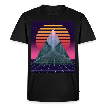 Anemoiacore Esthétique Border Space Weirdcore - T-shirt Premium bio Homme - noir - Devant - Nico (187cm)